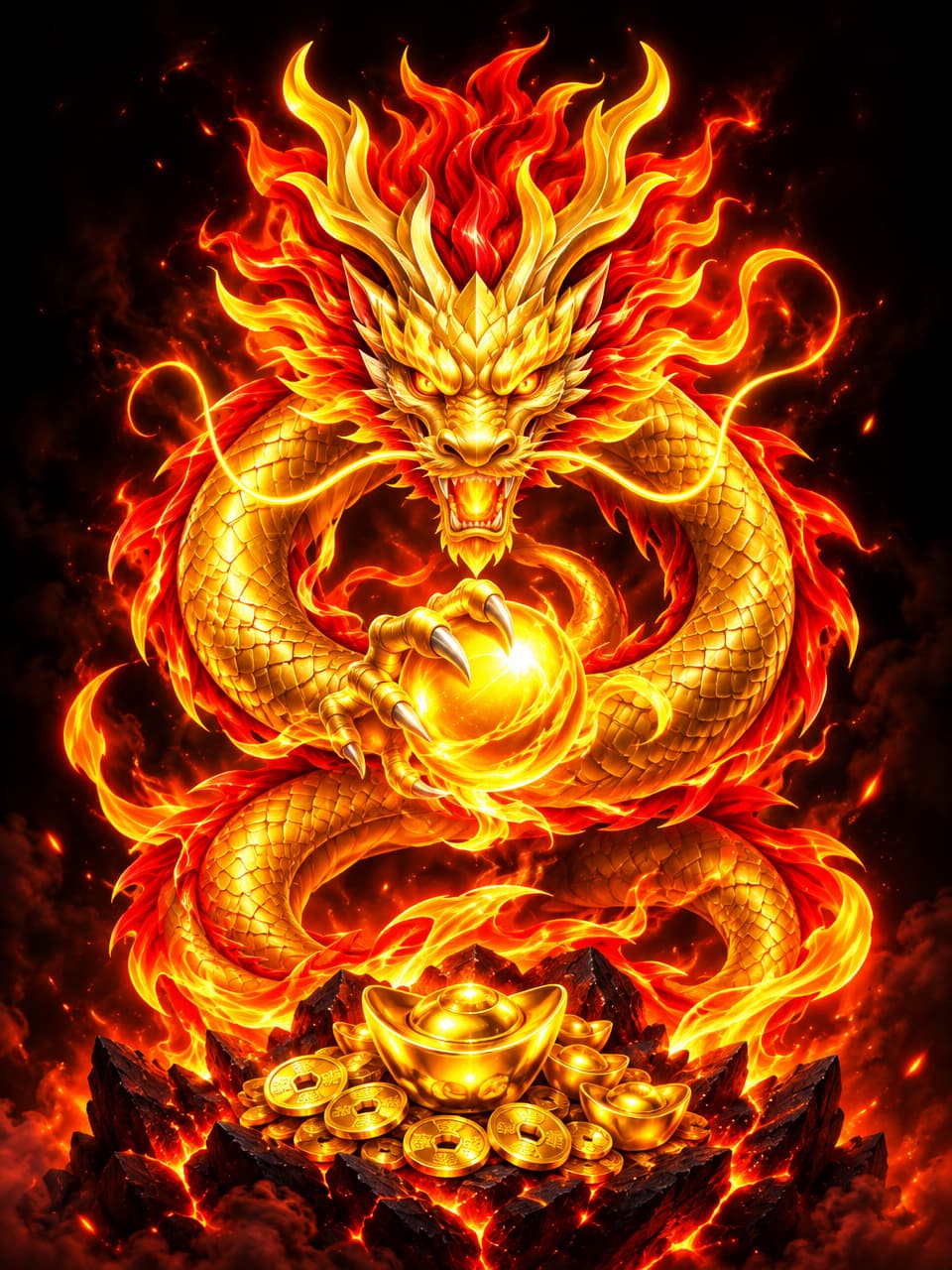 ภาพเกม Golden Dragon ที่ออกแบบใหม่สำหรับ wing - วิง